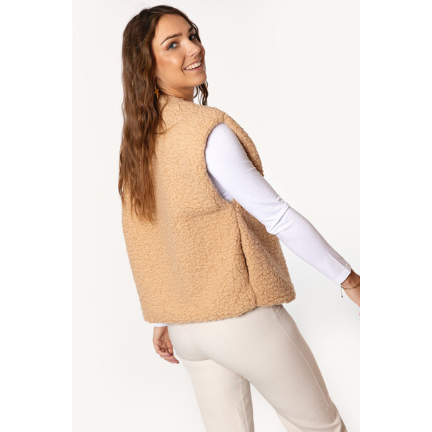 Musthave Teddy Gilet | Camel