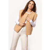 Musthave Teddy Gilet | Camel