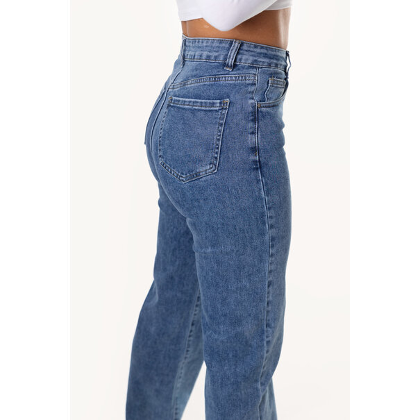 Maeve Wide Leg Jeans | Dark Blue