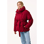 Korte Puffer Jas | Burgundy