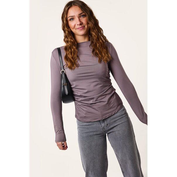 Nena travelstof top | Grijs
