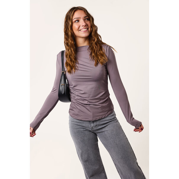 Nena travelstof top | Grijs