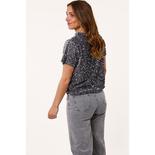 Glitter shirt | Zilver