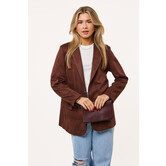 Velvet blazer | Bruin