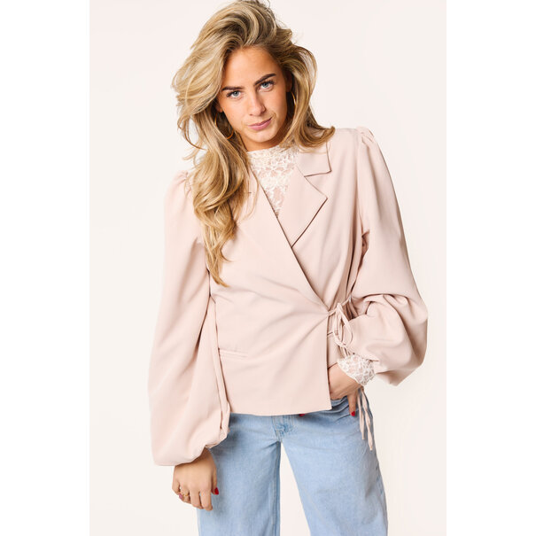 Lua overslag blazer | Licht roze