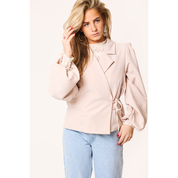 Lua overslag blazer | Licht roze