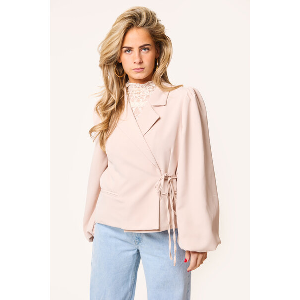 Lua overslag blazer | Licht roze