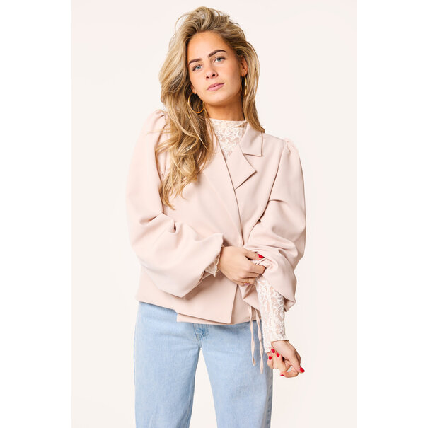 Lua overslag blazer | Licht roze