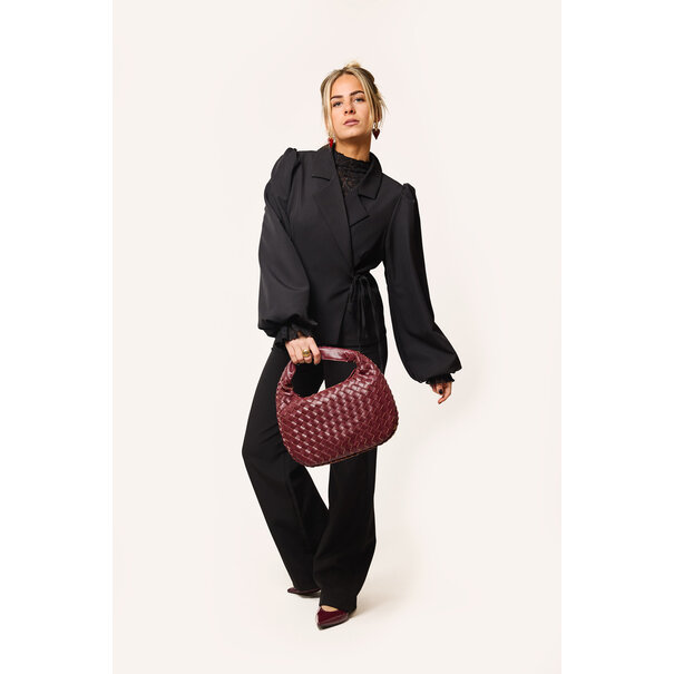 Lua overslag blazer | Zwart