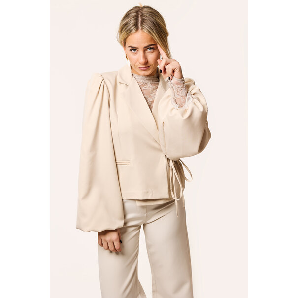 Lua overslag blazer | Beige