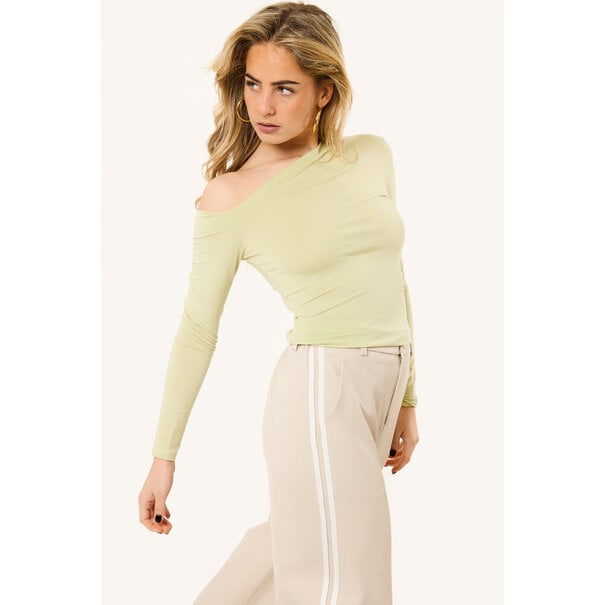 Mia one shoulder top | Matcha