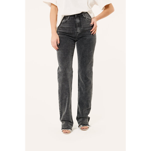 Extra lange jeans | Donkergrijs