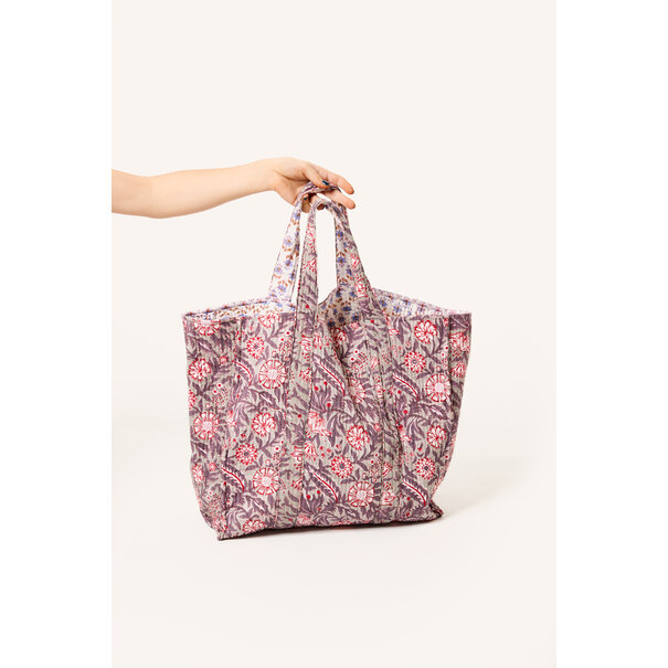 Boho Print Tas | Paars/Rood