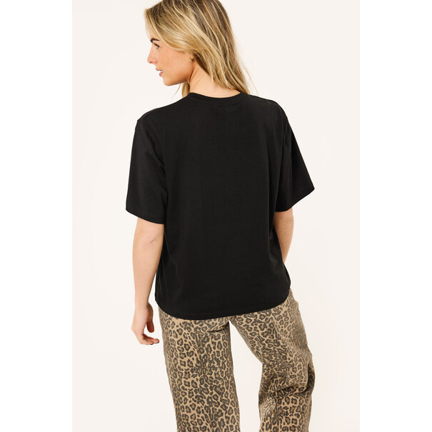 Lynn Basic T-Shirt |Zwart