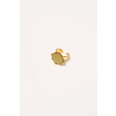 Ring met groene steen groot | Goud