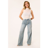 Lucy extra lange stretch jeans | Denim blauw