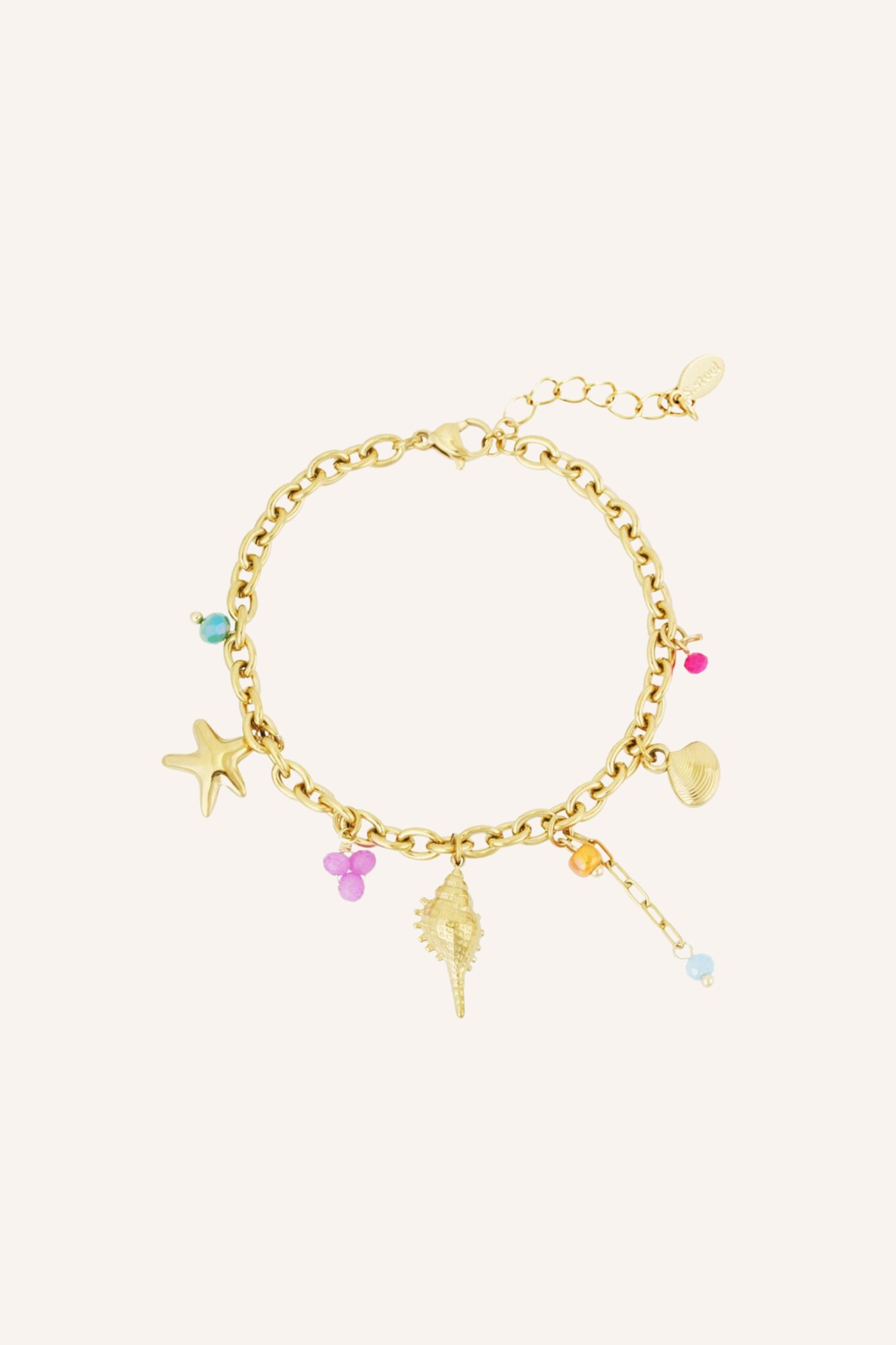 Armband strand bedels klein | Goud
