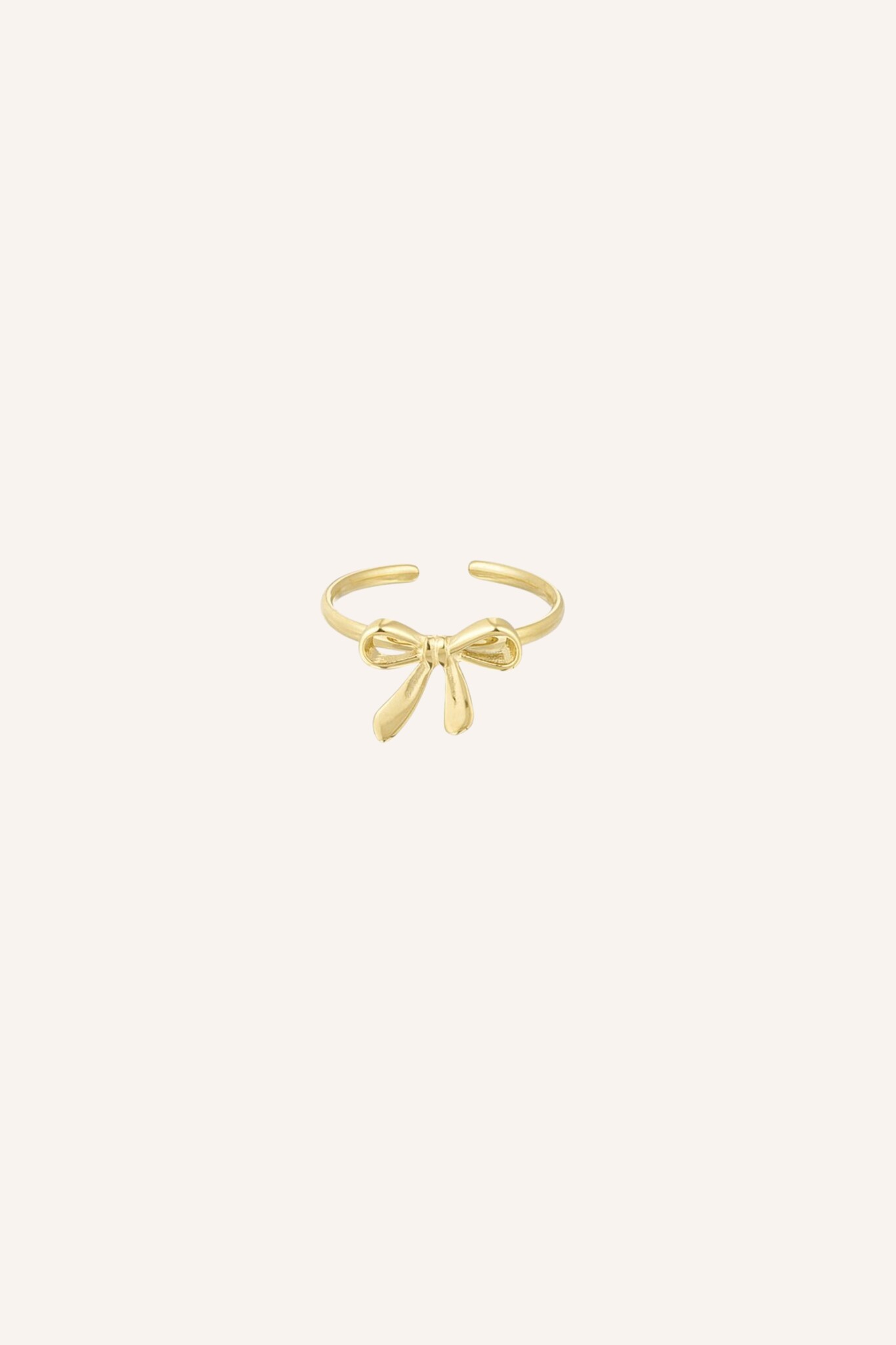 Ring strik klein | Goud