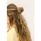 Scrunchie fluffy klein | Taupe