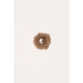Scrunchie fluffy klein | Taupe