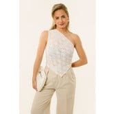 Roxy kanten top | Wit