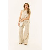 Jackie linnen pantalon | Beige
