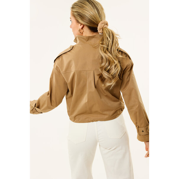 Josje korte trenchcoat | Camel