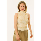 Zia print topje | Beige