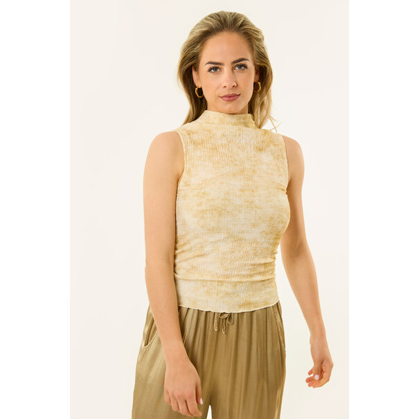 Zia print topje | Beige