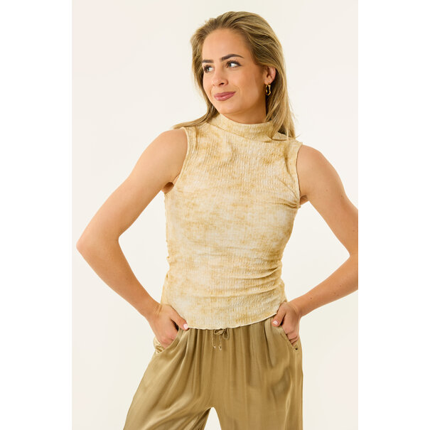Zia print topje | Beige