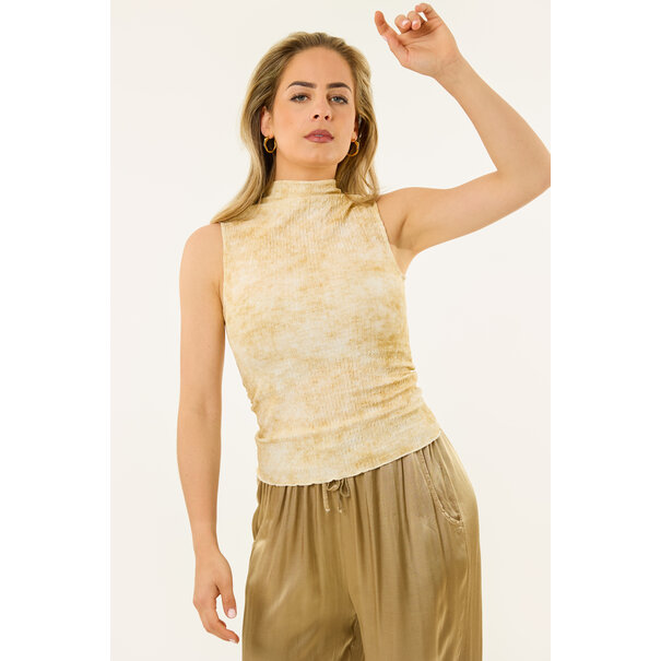 Zia print topje | Beige