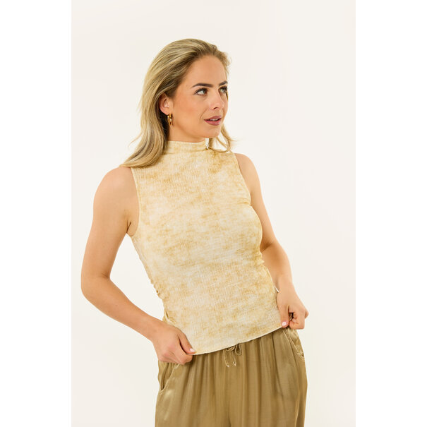 Zia print topje | Beige