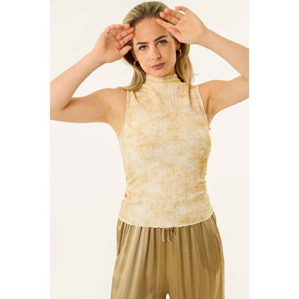 Zia print topje | Beige
