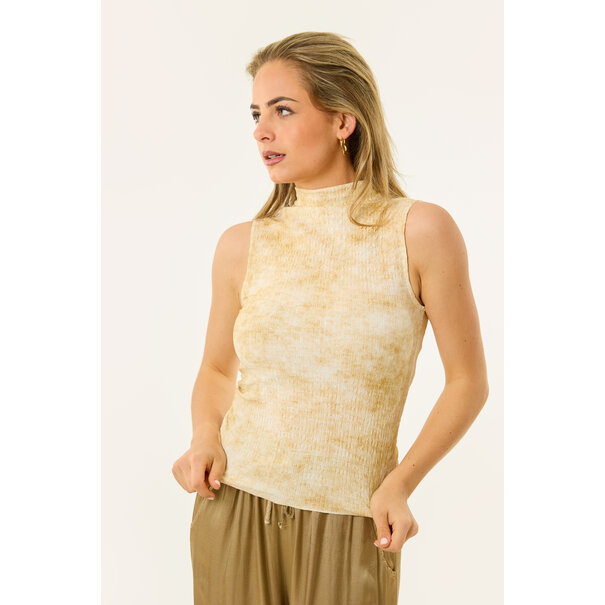 Zia print topje | Beige