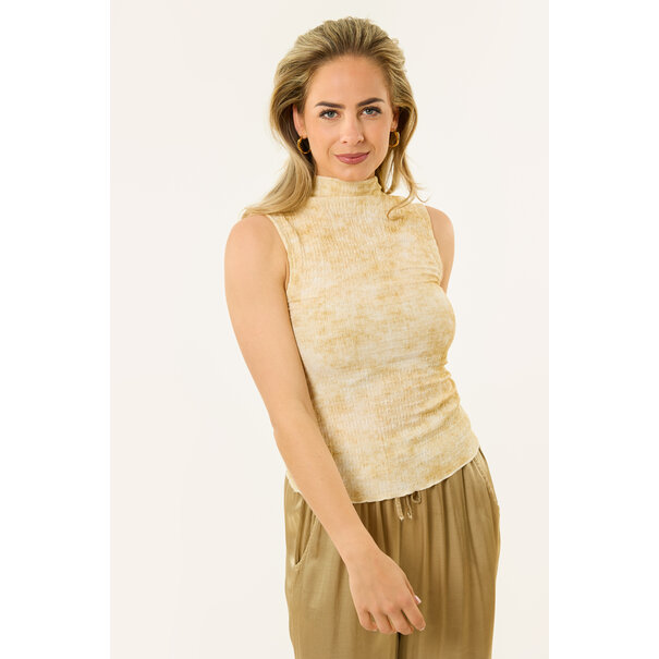 Zia print topje | Beige