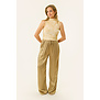 Evy satijnen pantalon | Goud