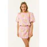Lot gebloemde top | Lila
