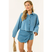Sabine denim blouse | Lichtblauw
