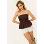 Molly strapless top | Bruin
