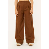 Jackie linnen pantalon | Bruin