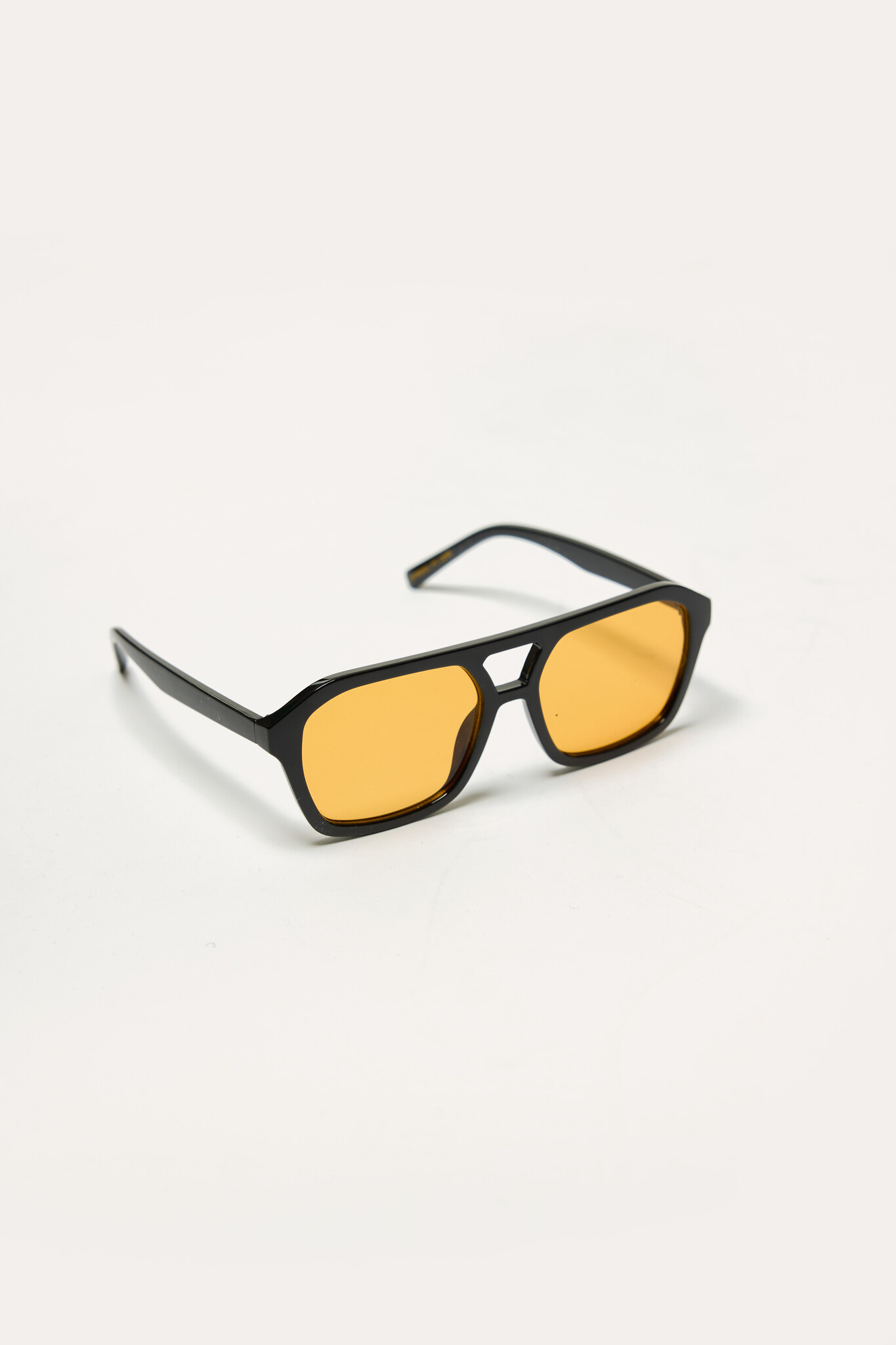 Statement aviator zonnebril | Zwart/Oranje