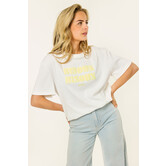 Bisous shirt | Wit/geel