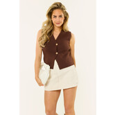 Ayla gilet | Bruin