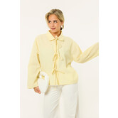 Roos blouse met strikjes | Geel