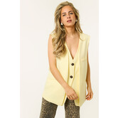 Juna gilet met knopen | Geel