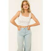 Top met Kersjes | Wit