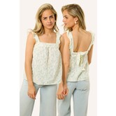 Isa Bloemen Top | Licht Blauw