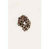 Scrunchie leopard | Off white / Bruin