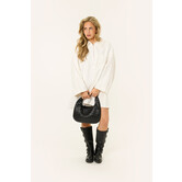Vita denim jurk | Wit