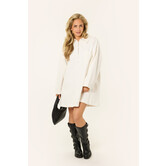 Vita denim jurk | Wit
